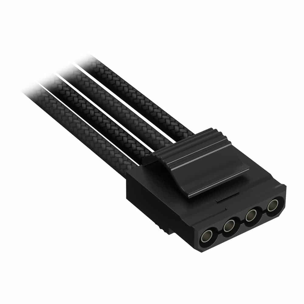 (image for) Corsair Premium Black Individually Sleeved Peripheral Power (Molex) Type-5 PSU Cable